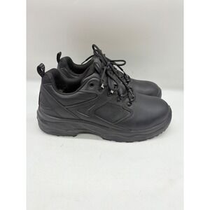 Shoes for Crews‎ Black Lace Up Oil Slip Resistant Safety Toe Work Boots Men 11